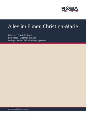 cover image of Alles im Eimer, Christina-Marie